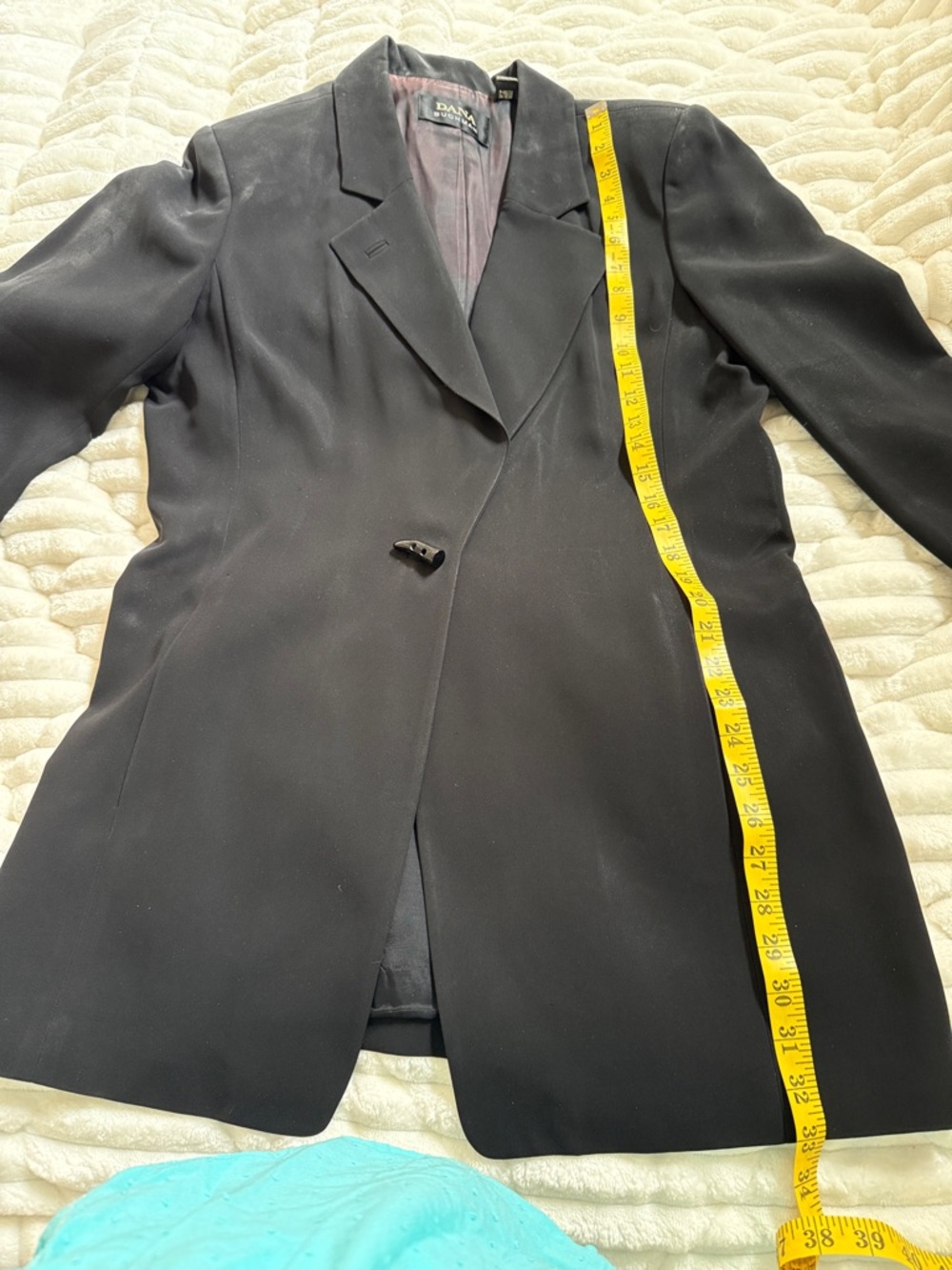 Dana Buchman Black Single-Button Tailored Blazer Jacket